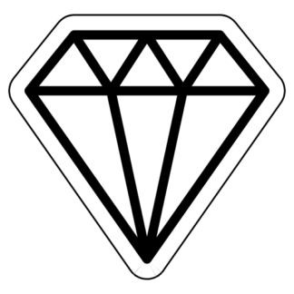 Diamond Sticker (Black)
